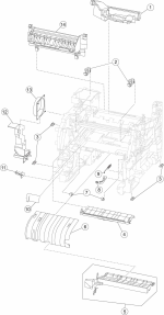 HP parts picture diagram for 40X4406