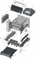 HP parts picture diagram for 40X7628
