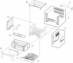HP parts picture diagram for 40X8054