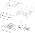 HP parts picture diagram for 40X8286