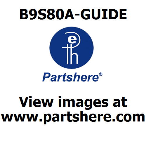 B9S80A-GUIDE and more service parts available