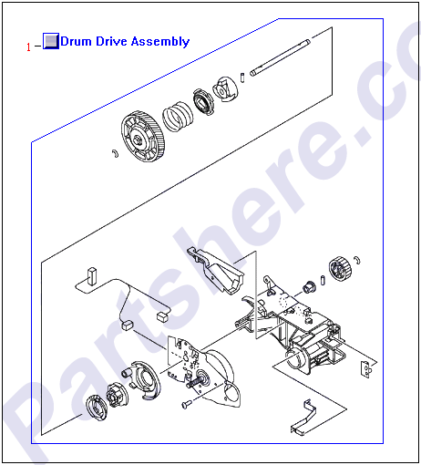 HP parts picture diagram for RG5-6733-050CN, RG5-6731-060CN, RG5-6732-050CN