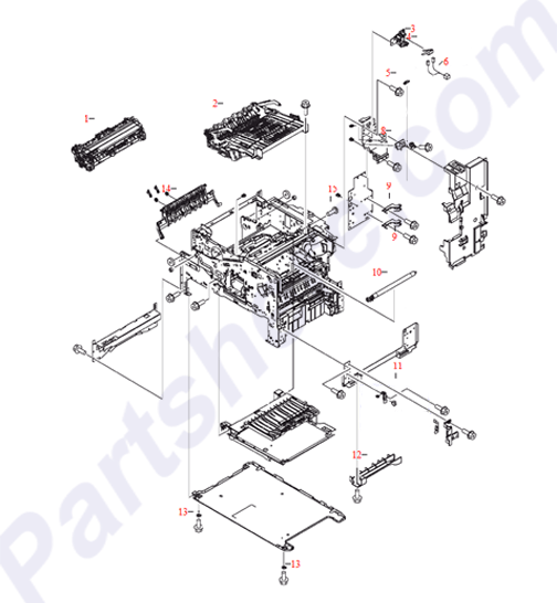 HP parts picture diagram for RM1-1043-040CN, RM1-1044-000CN, RM1-1046-020CN, RM1-1397-000CN, RM1-1022-000CN, RM1-1043-080CN, RM1-1045-000CN, RM1-1046-000CN, RM1-1193-000CN, CB425-69003, XB2-7300-607CN, RC1-2901-000CN, RC1-3063-000CN, RC1-3124-000CN, RM1-1044-040CN, RM1-1044-080CN, RM1-1110-000CN, RC1-2881-000CN, WC4-5139-000CN, RC1-0245-000CN, RC1-0392-000CN