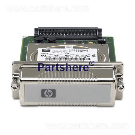 J7989G - Hard drive - High performance EIO serial ATA hard drive.EIO hard disk - Can be installed in printers with EIO slots - Provides mass storate capability for downloading fonts and macros - May also hold print jobs.  