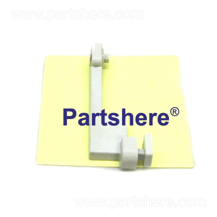 RB9-0889-000CN - Tray hinge - 'L' shaped plastic arm - For the left side of the multi-purpose front input tray (tray 1)