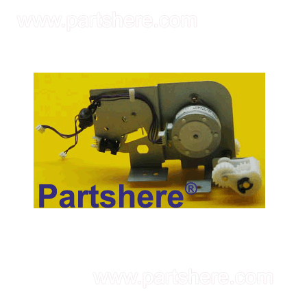 RG1-4138-020CN - Feed drive assembly - Includes the metal plate, drive motor, pickup drive solenoid, and drive gears - For the 500-sheet paper feeder assembly
