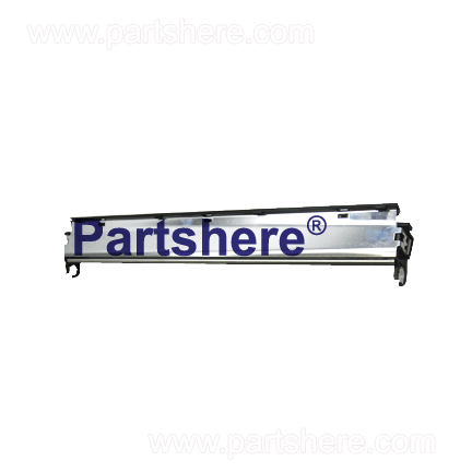 RG5-5653-000CN - Transfer roller holder assembly - Includes the base structure, latch, anti-static brush, pressure springs, bushings, and contact springs - Assembly that the transfer roller mounts in