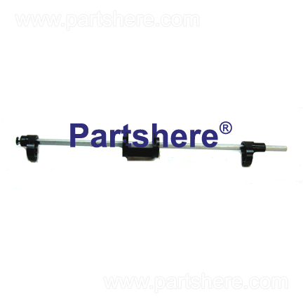 RM1-0533-000CN - Paper pickup shaft assembly - Includes the shaft, the two cams, pickup roller holder, and end cap