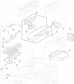 HP parts picture diagram for 40X0633