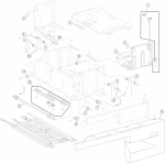 HP parts picture diagram for 40X0706