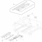 HP parts picture diagram for 40X0724