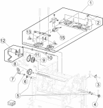HP parts picture diagram for 40X0874
