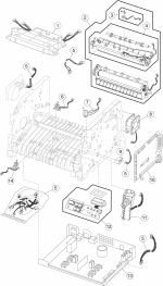 HP parts picture diagram for 40X1301