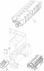 HP parts picture diagram for 40X1669