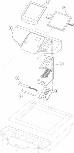 HP parts picture diagram for 40X1882
