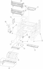 HP parts picture diagram for 40X1889