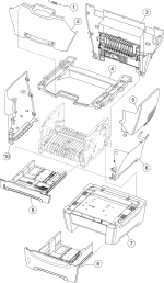 HP parts picture diagram for 40X2421
