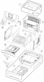 HP parts picture diagram for 40X2818