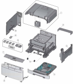 HP parts picture diagram for 40X2867