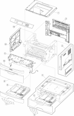 HP parts picture diagram for 40X2868