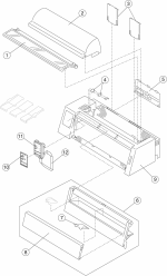 HP parts picture diagram for 40X3043