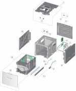 HP parts picture diagram for 40X4587