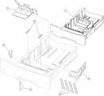 HP parts picture diagram for 40X4663