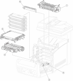 HP parts picture diagram for 40X4859