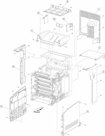 HP parts picture diagram for 40X4881