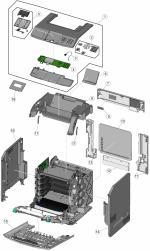 HP parts picture diagram for 40X5099