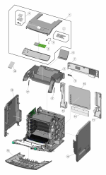 HP parts picture diagram for 40X5104