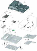 HP parts picture diagram for 40X5166