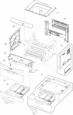 HP parts picture diagram for 40X5353