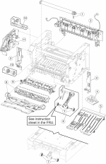 HP parts picture diagram for 40X5358