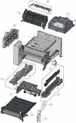 HP parts picture diagram for 40X5424