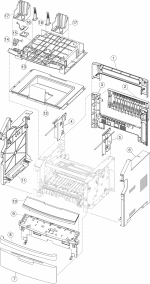 HP parts picture diagram for 40X5448