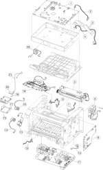 HP parts picture diagram for 40X5816