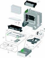 HP parts picture diagram for 40X6401