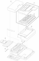 HP parts picture diagram for 40X6444