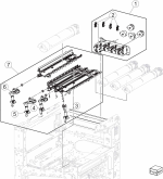 HP parts picture diagram for 40X6601