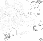 HP parts picture diagram for 40X6734