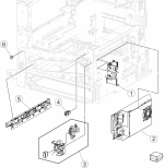 HP parts picture diagram for 40X6738