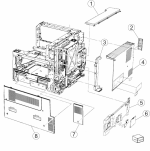 HP parts picture diagram for 40X6781