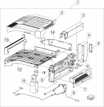 HP parts picture diagram for 40X6826