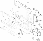 HP parts picture diagram for 40X6853