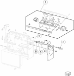 HP parts picture diagram for 40X6916