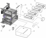 HP parts picture diagram for 40X7139