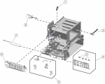HP parts picture diagram for 40X7163