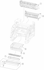 HP parts picture diagram for 40X7583