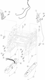 HP parts picture diagram for 40X7589
